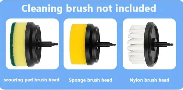 Electric Cleaning Brush 3 Brush Heads Cleaner Multifunctional