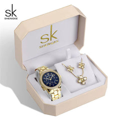 SK Elegance Watch and Jewelry Set