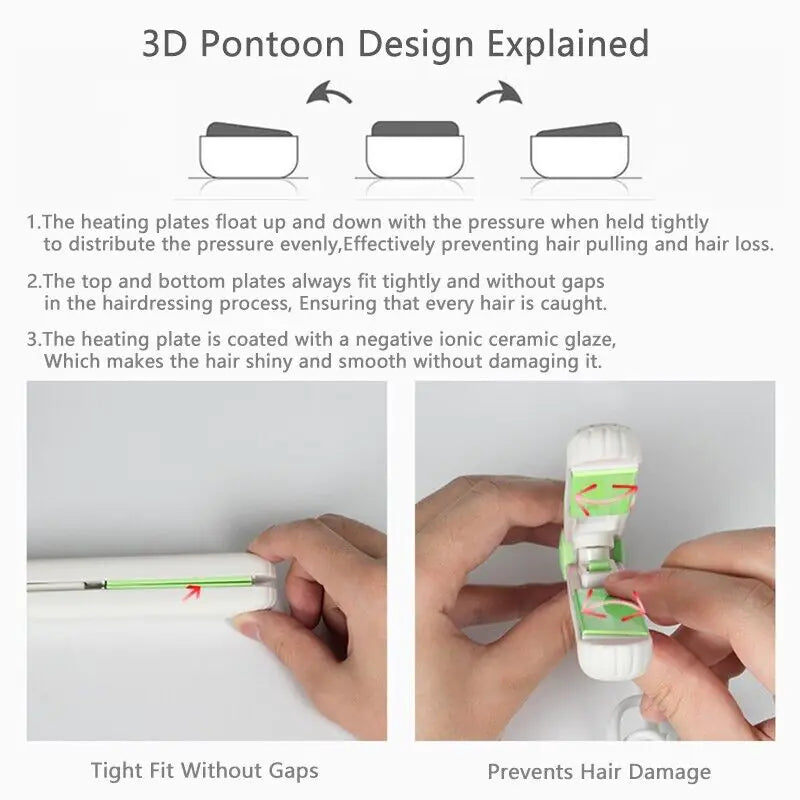 Mini Portable Hair Iron Hair Straightener Curler Professional Hair Irons Ceramic