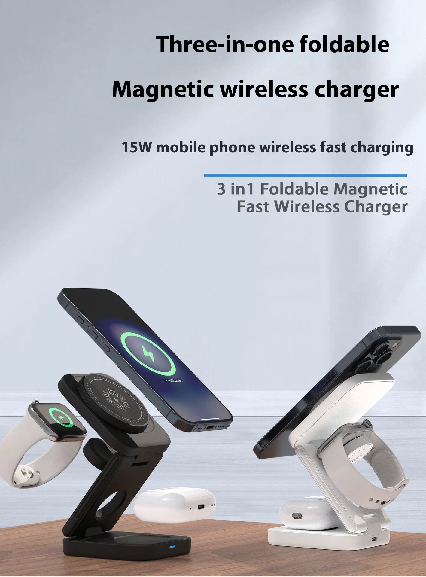 WIRELESS CHARGER 3 IN 1 FOLDABLE