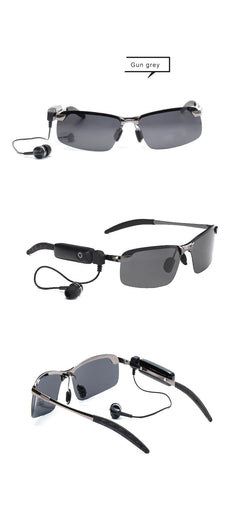 Smart Stereo Bluetooth Glasses with Polarized Lenses