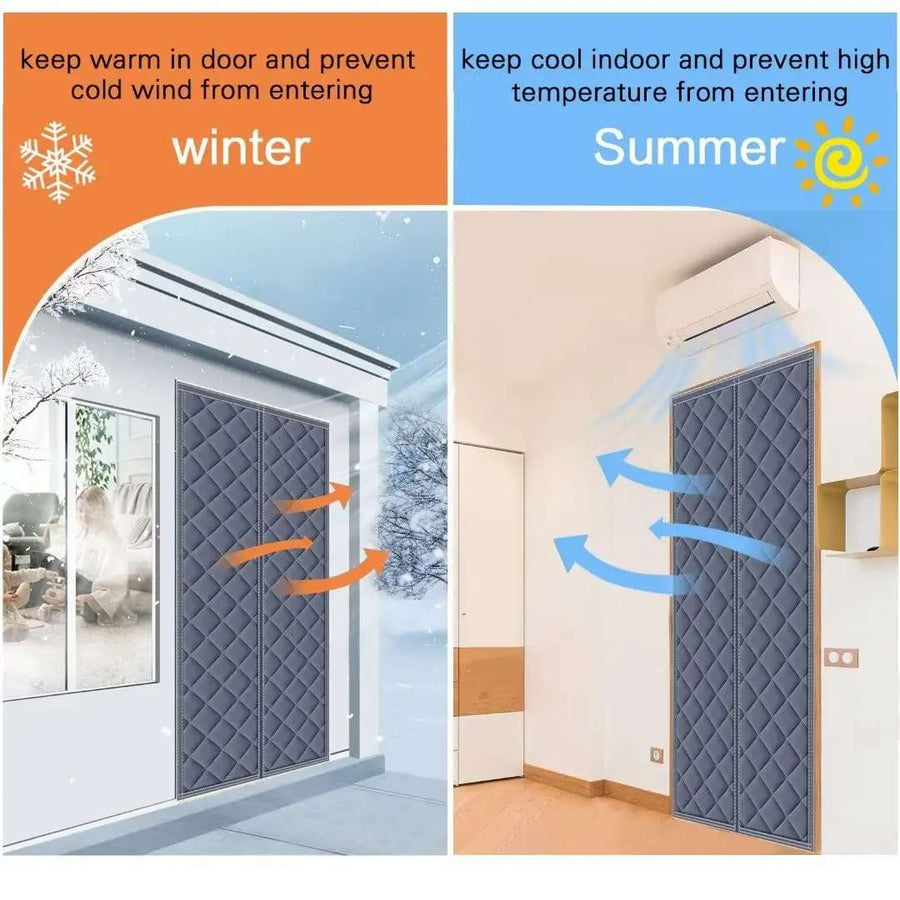 CozyShield Magnetic Door Drapes