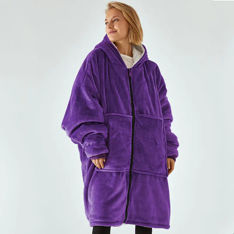 Plush Comfort Hooded Blanket