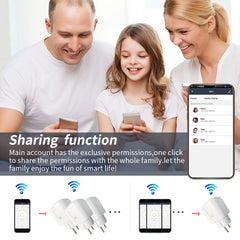 Smart WIFI Socket with AI Voice Control and Power Meter