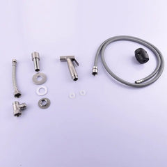 Sleek Stainless Pull-Down Faucet