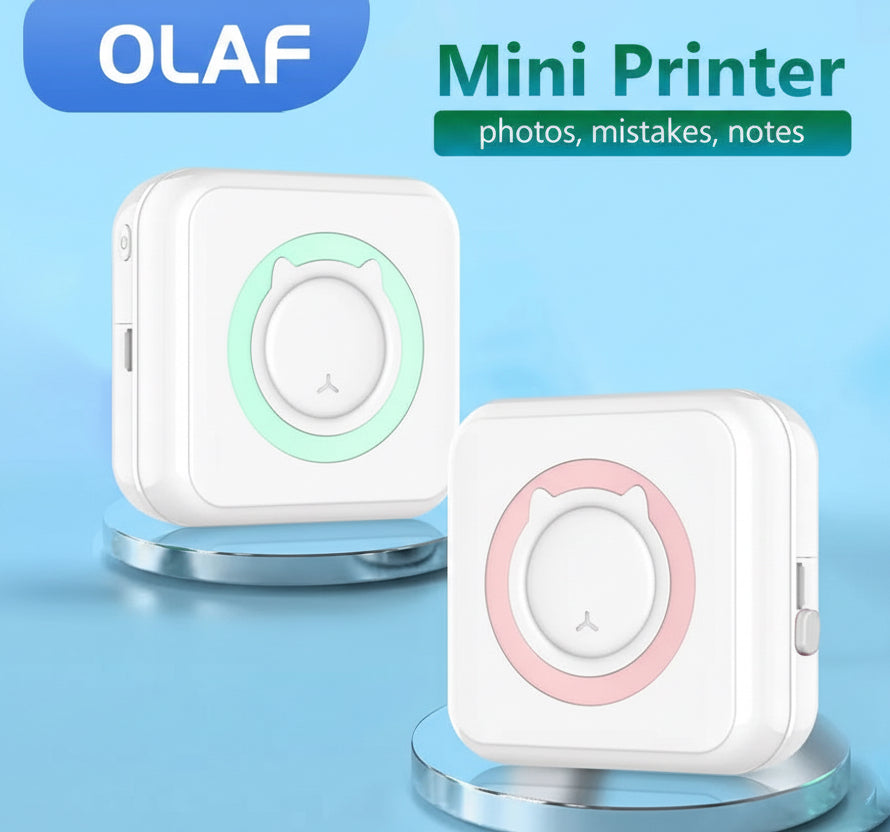 Mini Printer Portable Thermal Stickers