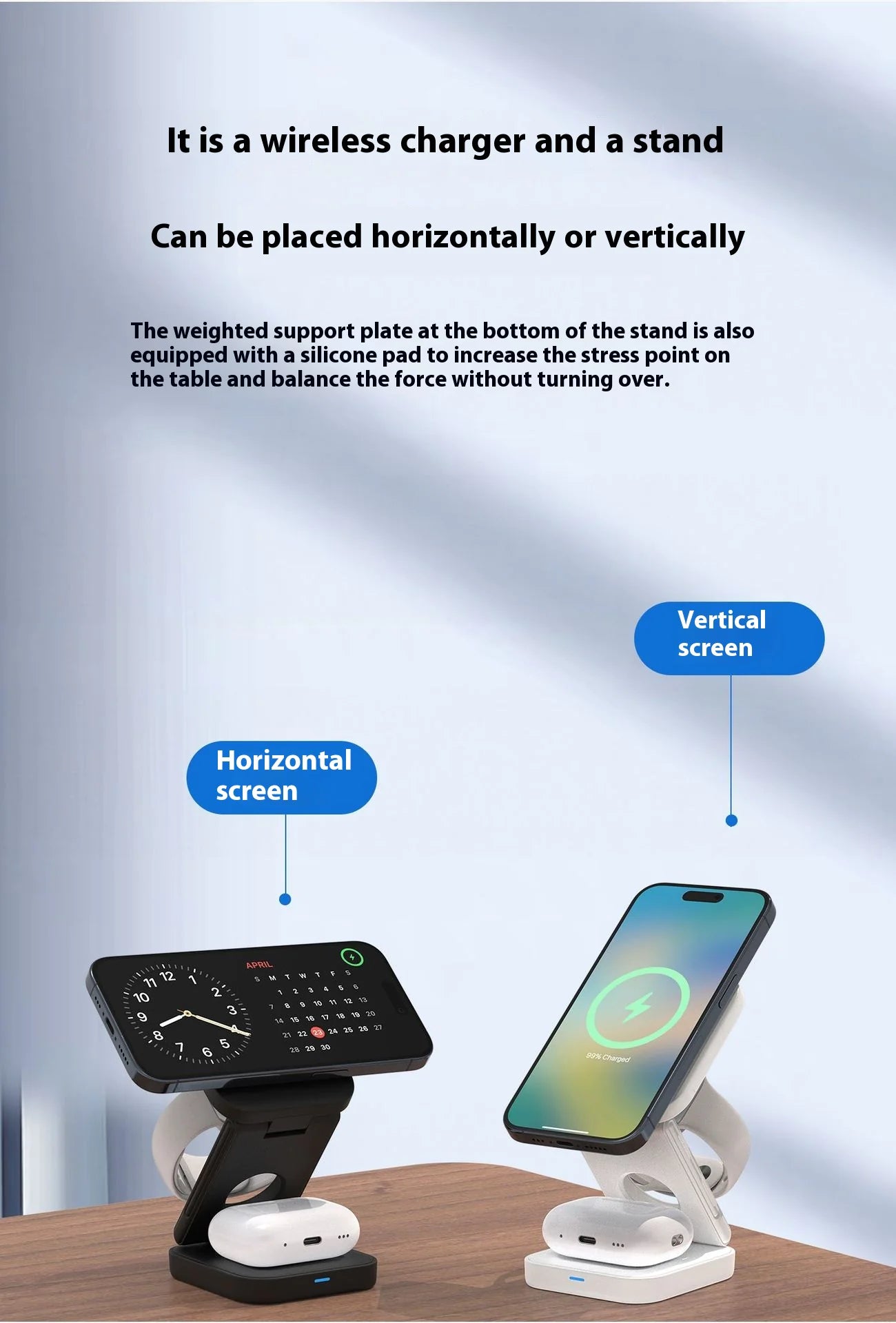 WIRELESS CHARGER 3 IN 1 FOLDABLE