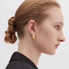 Chic Metal Teardrop Earrings