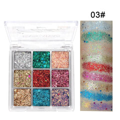 Nine Color Eye Shadow Palette