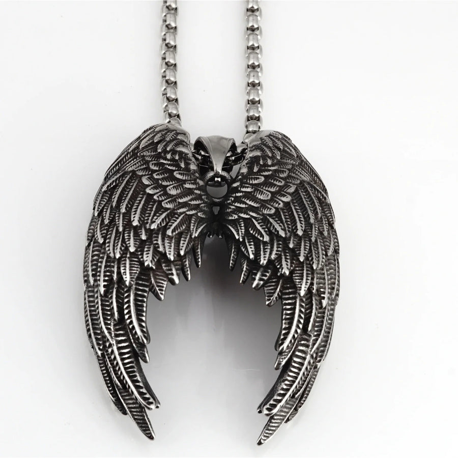 Titanium Steel Wing Necklace
