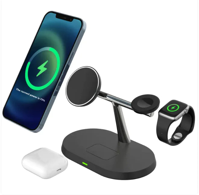 Tri-Power Wireless Charging Station