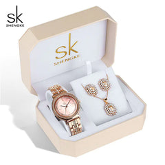 SK Elegance Watch and Jewelry Set