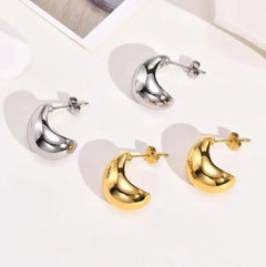 Chic Metal Teardrop Earrings