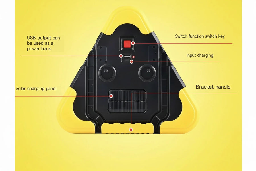 LED Triangular Warning Light