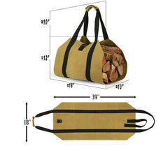 Outdoor Firewood Tote Bag