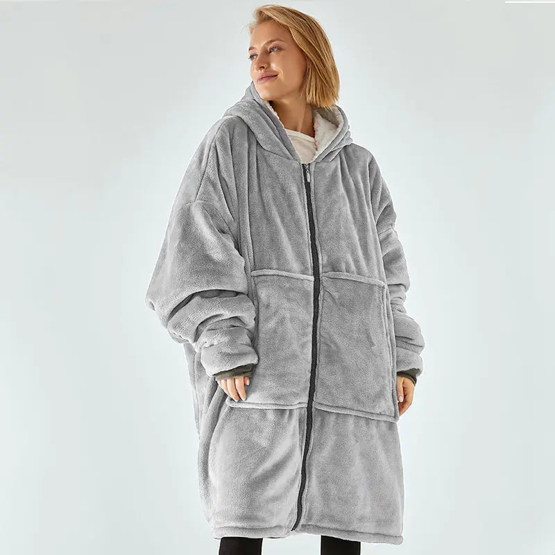 Plush Comfort Hooded Blanket