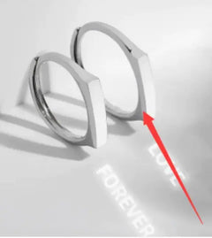 Secret Love Silver Engagement Ring