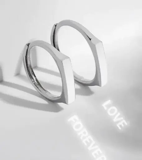 Secret Love Silver Engagement Ring