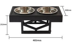 Elevated Slow-Feed Dog Bowl