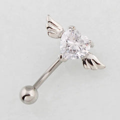 HeartWing Sparkle Belly Ring