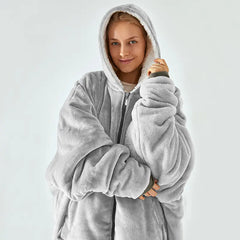 Plush Comfort Hooded Blanket