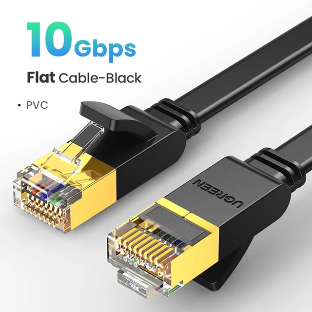 Cat7 Gigabit Ethernet Cable 10Gbps High-Speed RJ45 LAN