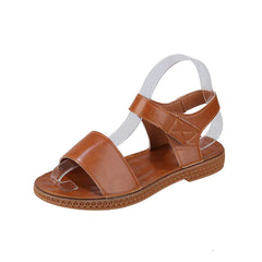 Square-Toe Comfort Velcro Sandals