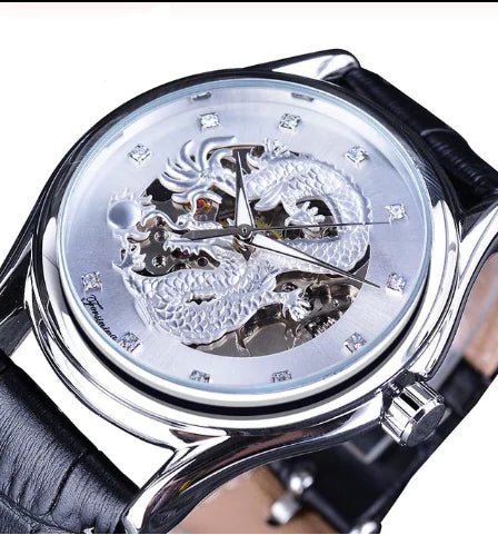 Luminous Dragon Skeleton Men's Watch