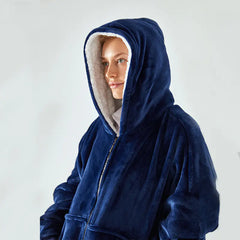Plush Comfort Hooded Blanket