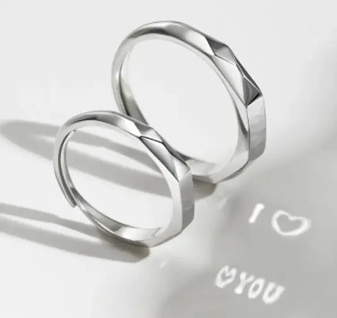 Secret Love Silver Engagement Ring