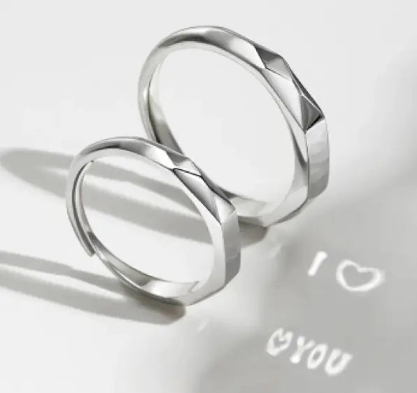 Secret Love Silver Engagement Ring