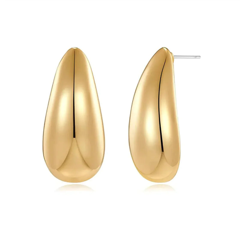 Chic Metal Teardrop Earrings