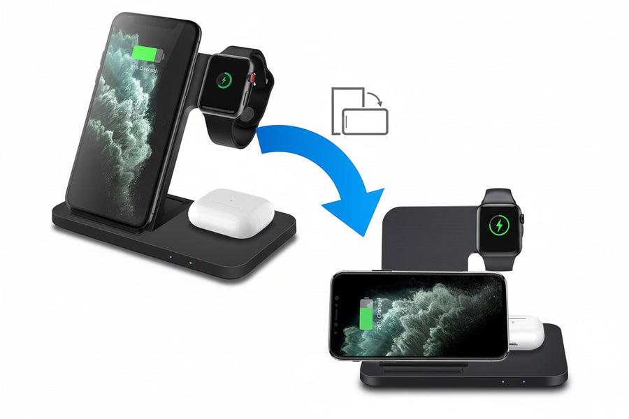 3in1 Wireless Fast Charger Dock Station